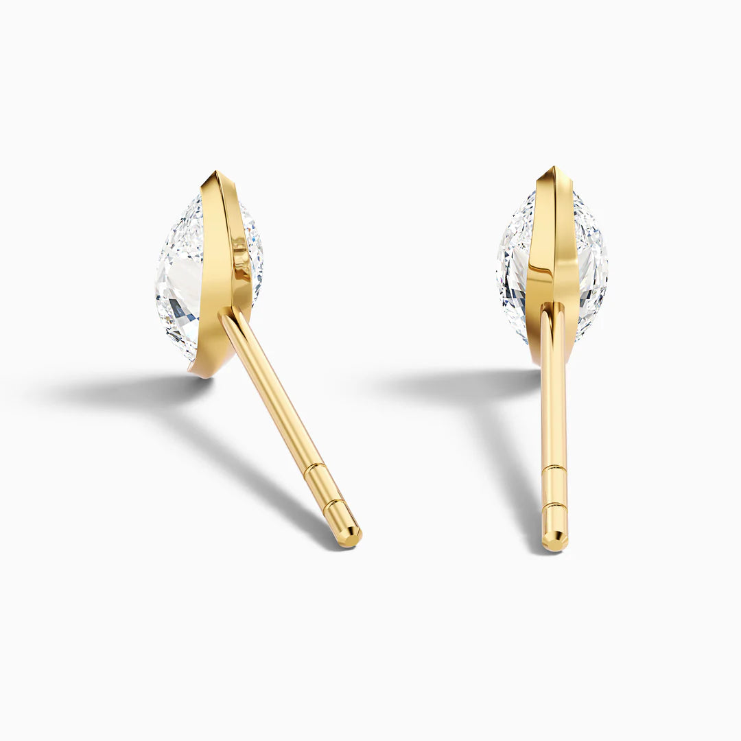 Marquise Cut Lab Grown Diamond Stud Earrings