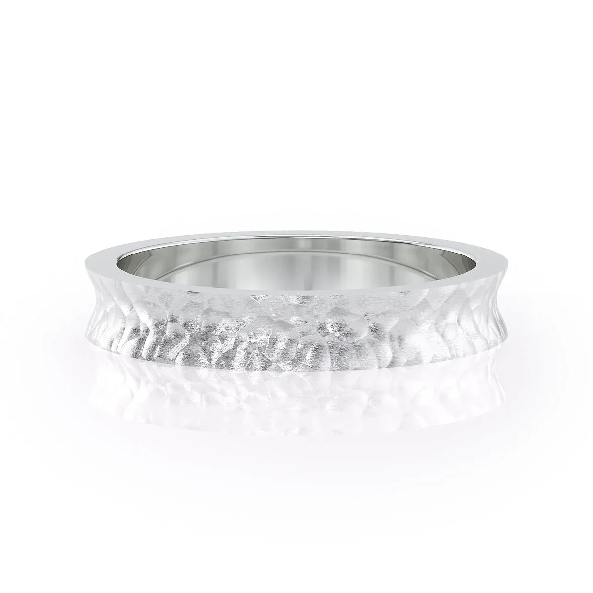 white-platinum-hammered-4mm